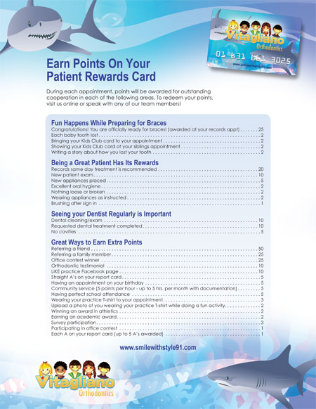 Earn points on your patient Rewards Card