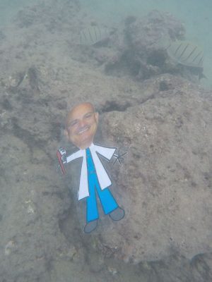 Dr Joe picture on under water Dr Joe picture on under water