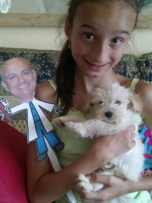 Happy kid with cat Happy kid with cat